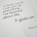 Art Print Typography Everything I've Learned in Life in 4 x 6 Robert Frost Quote