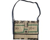 One of a Kind Burlap Laptop Bag