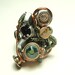 cyberpunk ring- steampunk wire ring- steampunk work metal work,