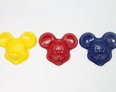 6 fun mouse crayons - in cello bag tied with ribbon