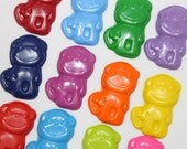15 sets of 2 monkey crayons - in cello bag tied with ribbon - choose your colors
