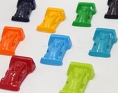 16 race car crayons - in cello bag tied with ribbon - choose your colors