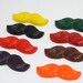20 Mustache crayons - in cello bag tied with ribbon