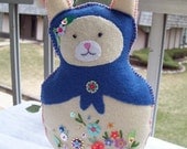 jumbo  felt Matryoshka rabbit Easter decoration