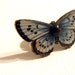 Woodland Butterfly Ring - Adjustable Ring Base - Sky Blue, White and Black - Womens Butterfly Jewelry, Spring Fashion, Gift Box, Boho Ring
