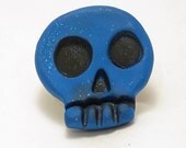 Blue Skull Ring Polymer Clay