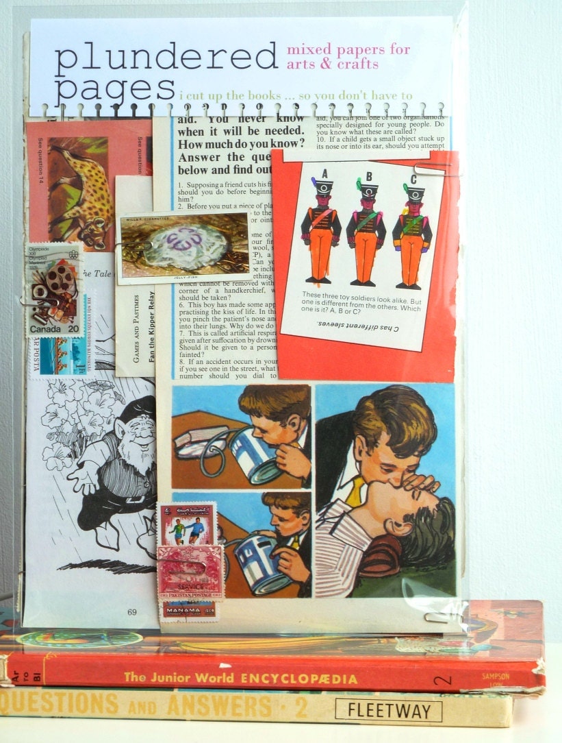 Odd Stuff , Weird & Wonderful - VINTAGE PAPER PACK - themed