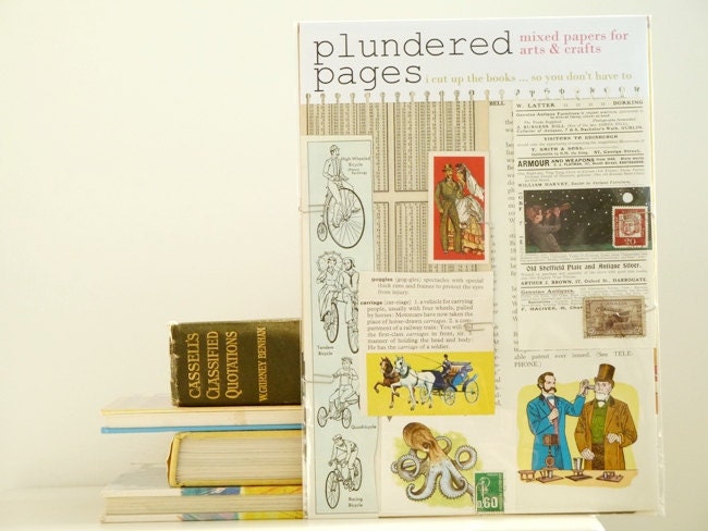 Steampunk - VINTAGE PAPER PACK - themed "Plundered Pages"