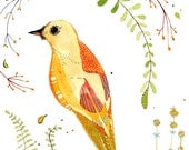 trails flycatcher - 5x5 archival print