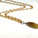 Men's Rosary Style Necklace Fire Jade, Amber Glass & Gunmetal Bohemian Jewelry