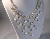 Dancing Pearls Waterfall Necklace