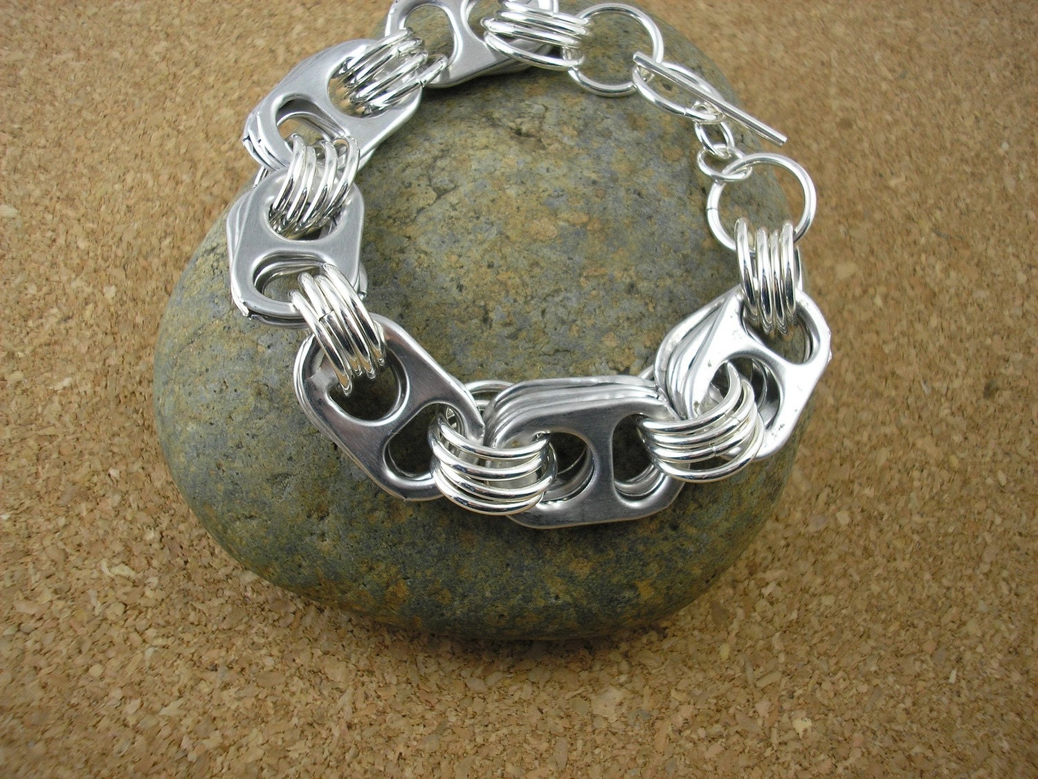 Soda Pop Tops.  Upcycled Statement Bracelet  - ECO CHIC