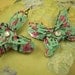 3D Butterfly Earrings. Recycled Soda Can Art. DOUBLE-sided. AZ Tea