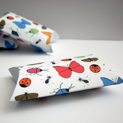Printable Bugs Pillow Boxes (702)
