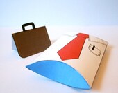 Printable Shirt Pillow Gift Box with Gift Tag, Favour Boxes (706)