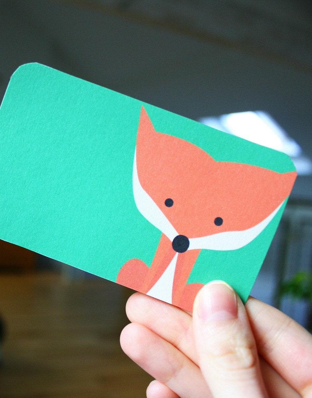 Printable Fox Notelets Note Cards (904)