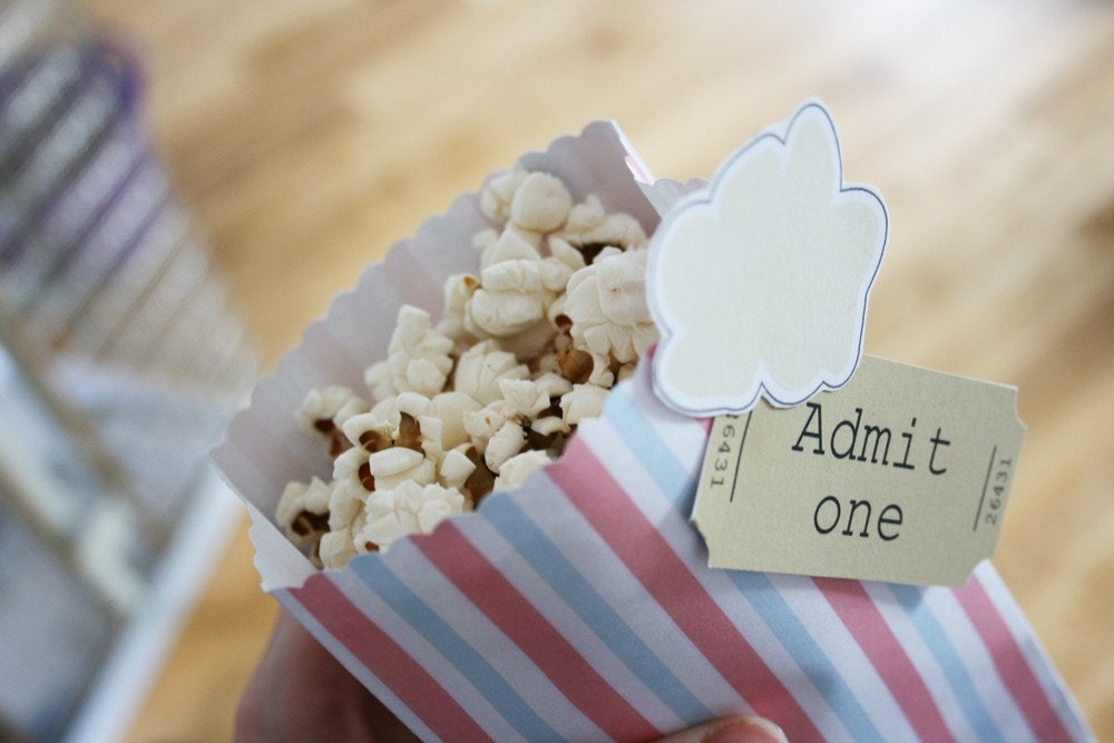 Printable Movie Night Popcorn Bags (1102)