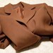Vintage Petite Brown Wool Blazer