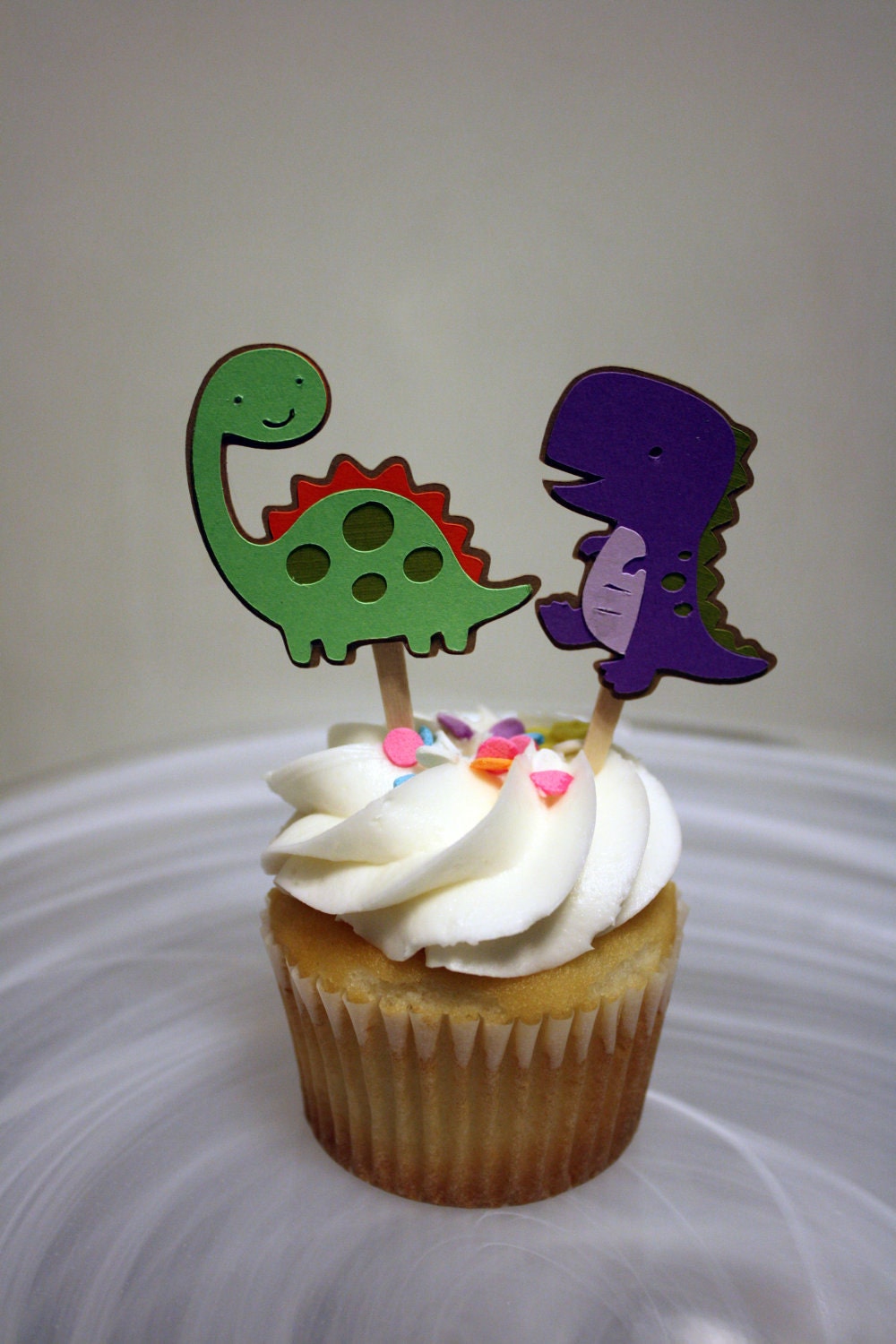 Dinosaur Cupcake Toppers / Cake Toppers / Mini Cupcake Toppers / Centerpiece