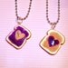 Best Friends Necklaces - Peanut Butter and Jelly Necklaces - Cute Kawaii Necklace BFF