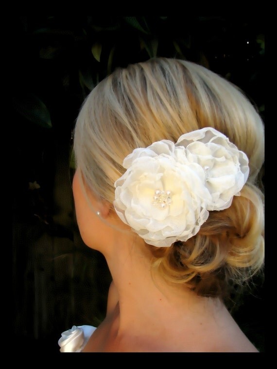 hair accessory for my dress? help! (pic) : wedding Il 570xN.192889168 Ophelia bridal wedding hair flowers with vintage pearl and swarovski crystal centers