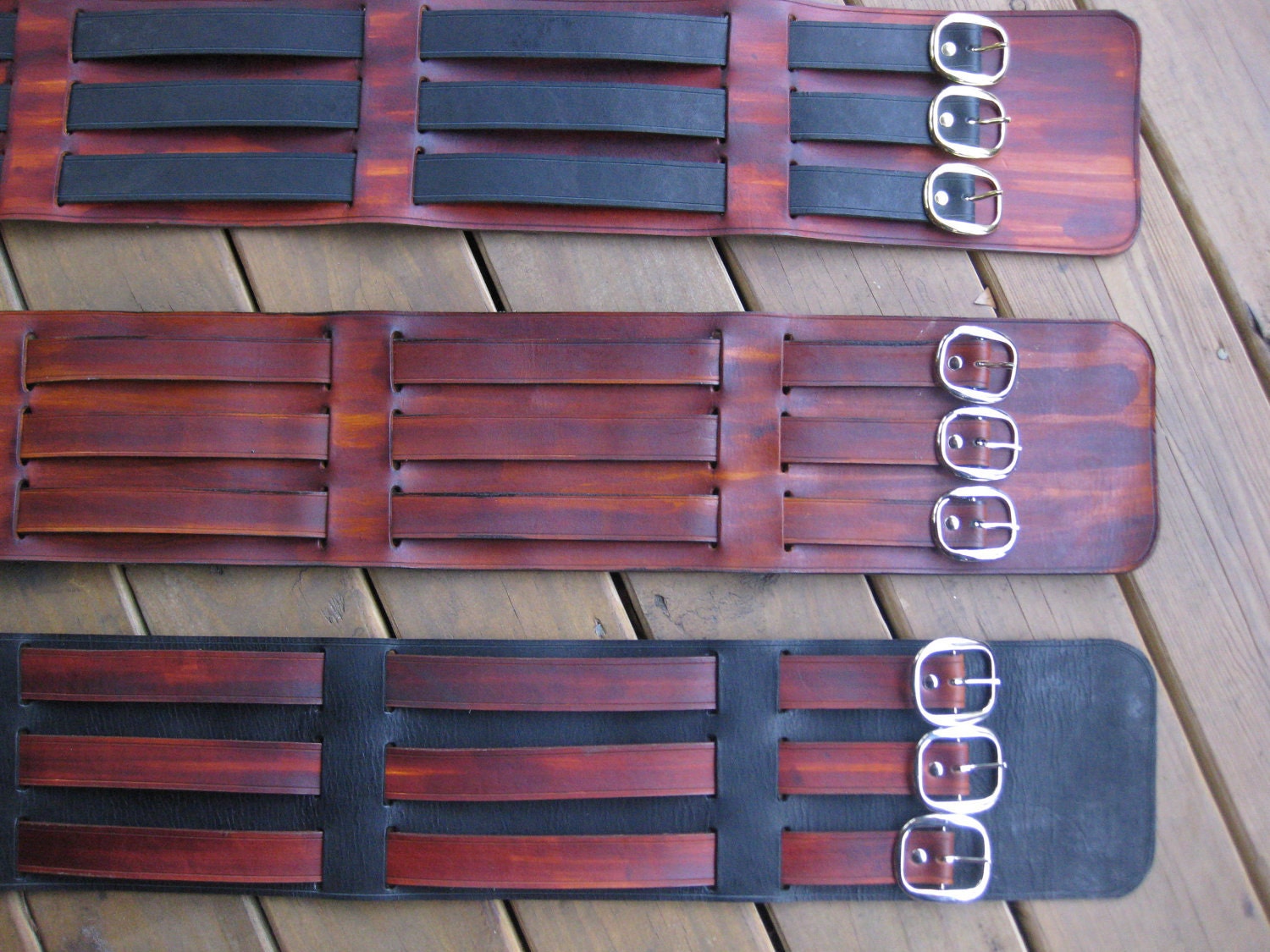 6 1/2 Inch Pirate Leather Warrior Belt / Barbarian Belt