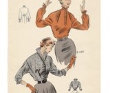 1954 Womens Fashion Magazine Illustration
