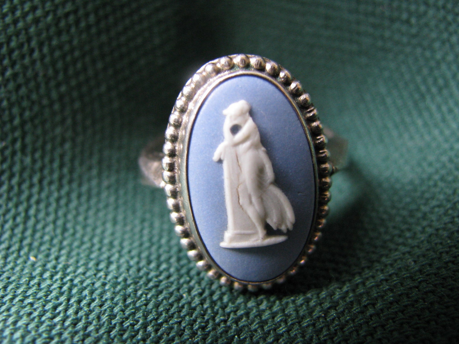 WEDGEWOOD Blue Jasperware Ring