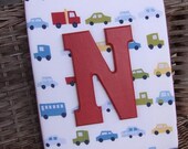 Boy Nursery Letters, 8x10 Wood Letters Wall Letters, Monogram, Pottery Barn Oscar Letters, Transportation Nursery