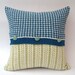 Owl Design Fairisle Knitted Cushion Pillow Bright Colours