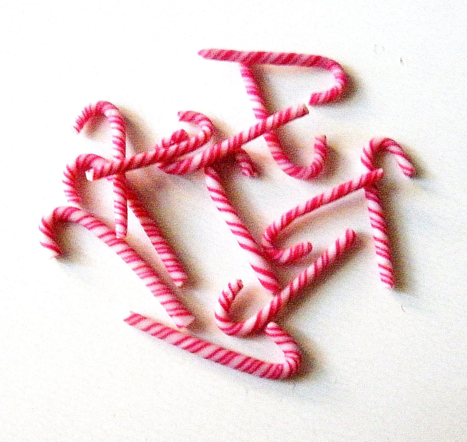 A DOZEN MICRO mini CANDY canes