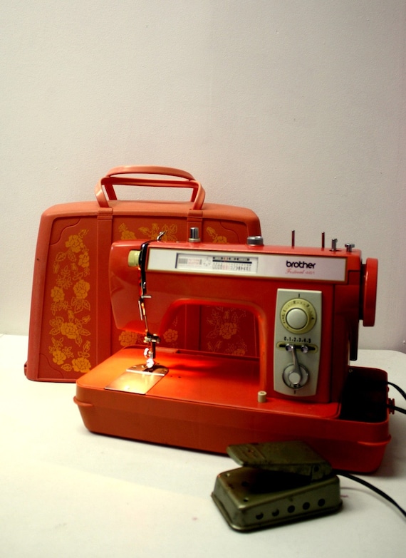 Vintage Pink Brother Festival 461 Sewing Machine by TheBlackMarket