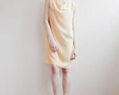 Yellow Sunset Silk Shift Dress