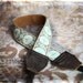 NEW - Brown and Blue Leather and Suede Camera Strap