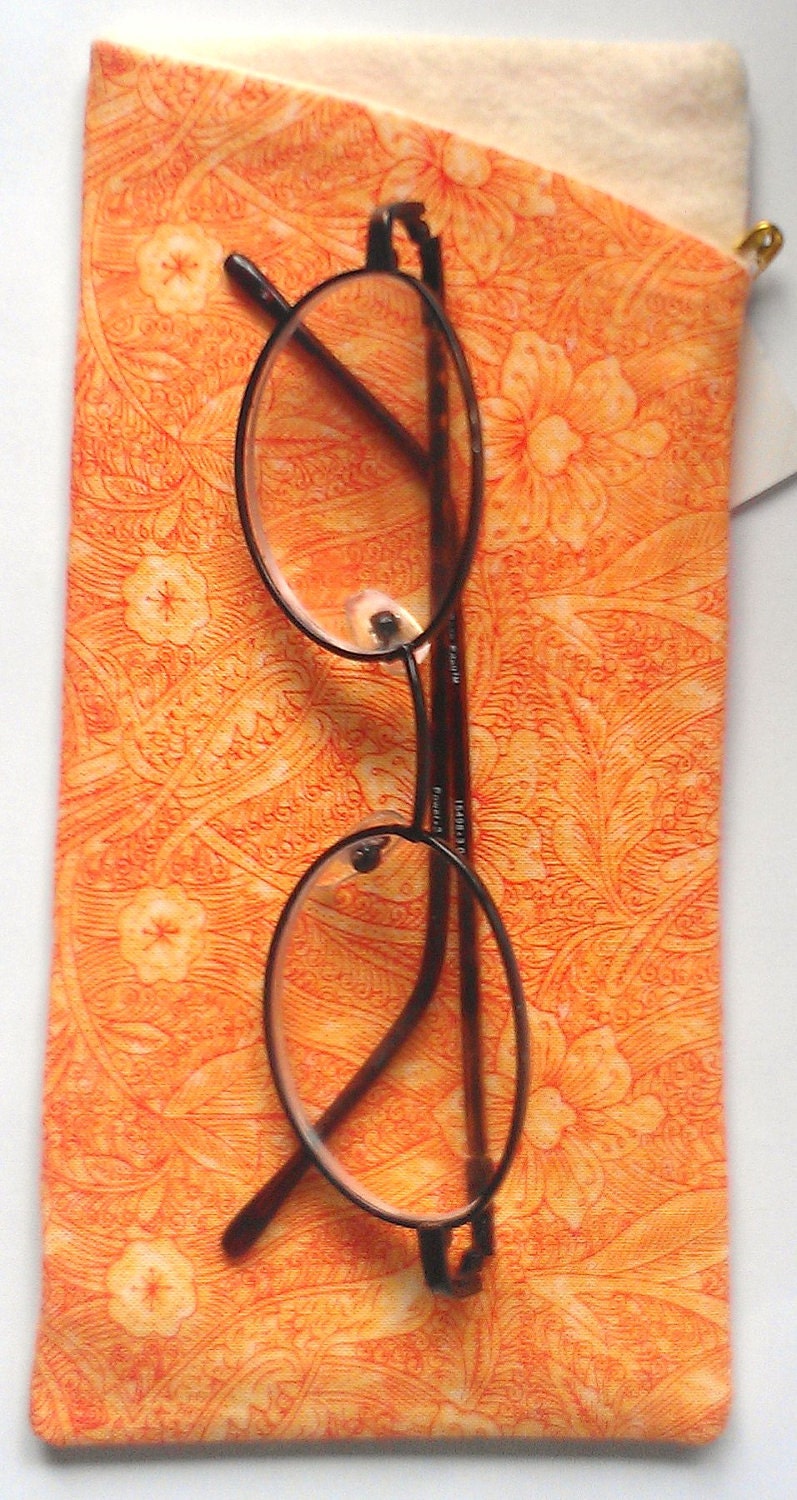 Orange Daffodils Eyeglass and Sunglass case