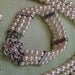 Bridal Pearl Bracelet Multi Strand Pearl Rhinestone Clasp and Gorgeous Vintage Style Glass Pearls Elegant Hollywood Glamour
