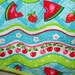 FREE SHIPPING---------Retro Style Cooks Bib Apron in Bright Fruit Colored Fabric for your Kitchen Cooking Decor