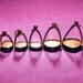 5 Slim Clear Dome Shaped Blank Shadow Box Reliquary Pendant Charm Memento Jewelry Cases - 5 DOLLARS EACH