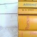 Mustard Yellow Books Vintage Decorative Books Instant Library Collection Photography Props Gold, Golden, Ochre