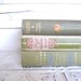 Green Books Instant Library Collection Decorative Books Photography Props Sage, Pale Green, Shabby Chic, French Country
