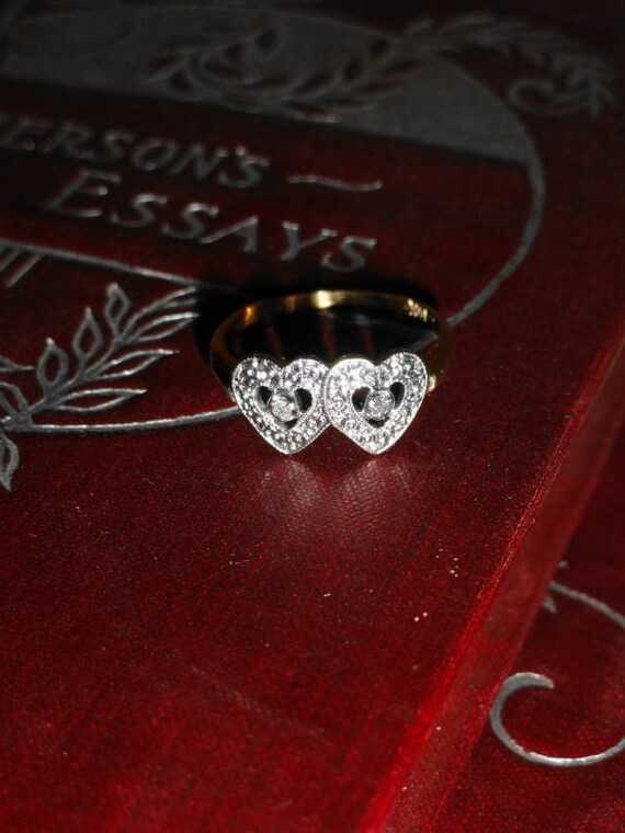 SALE Vintage 10K Gold & Diamond Keepsake Promise by LeasAtticSpace