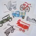 Transportation Flashcards, Vintage Supply