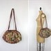 tapestry floral slouchy bag / pinks & greens