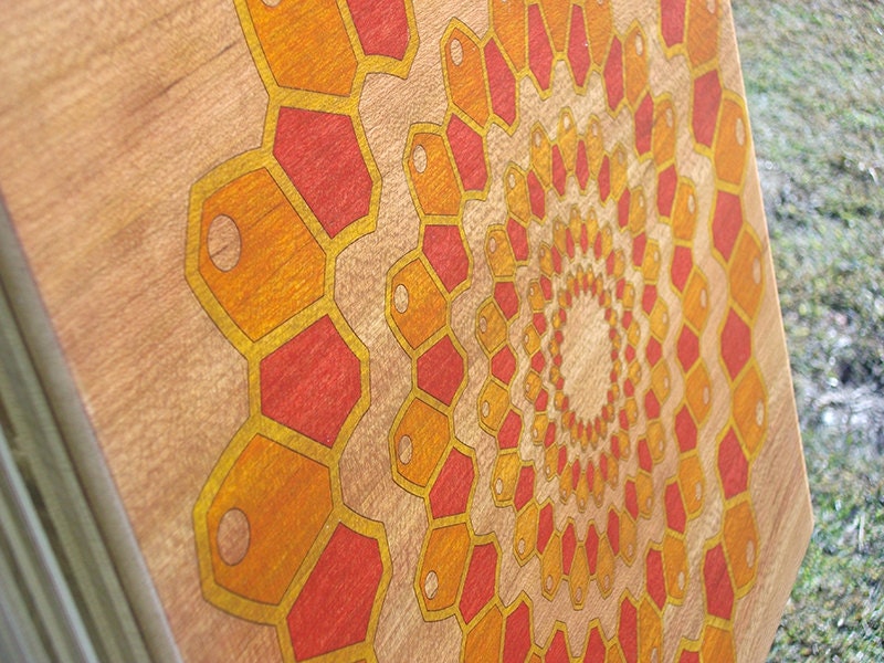 Radiant - original laser engraving and hand inking by Otto Gunther