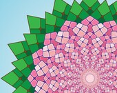 Spring Pink - Large Giclee Gallery Print (22" x 22")