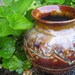 Vase Small Red Honey Glazed