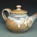 Personal Teapot Cream Amber Glaze