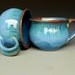 Cappuccino Mug Blue Ceramic Coffee Mug