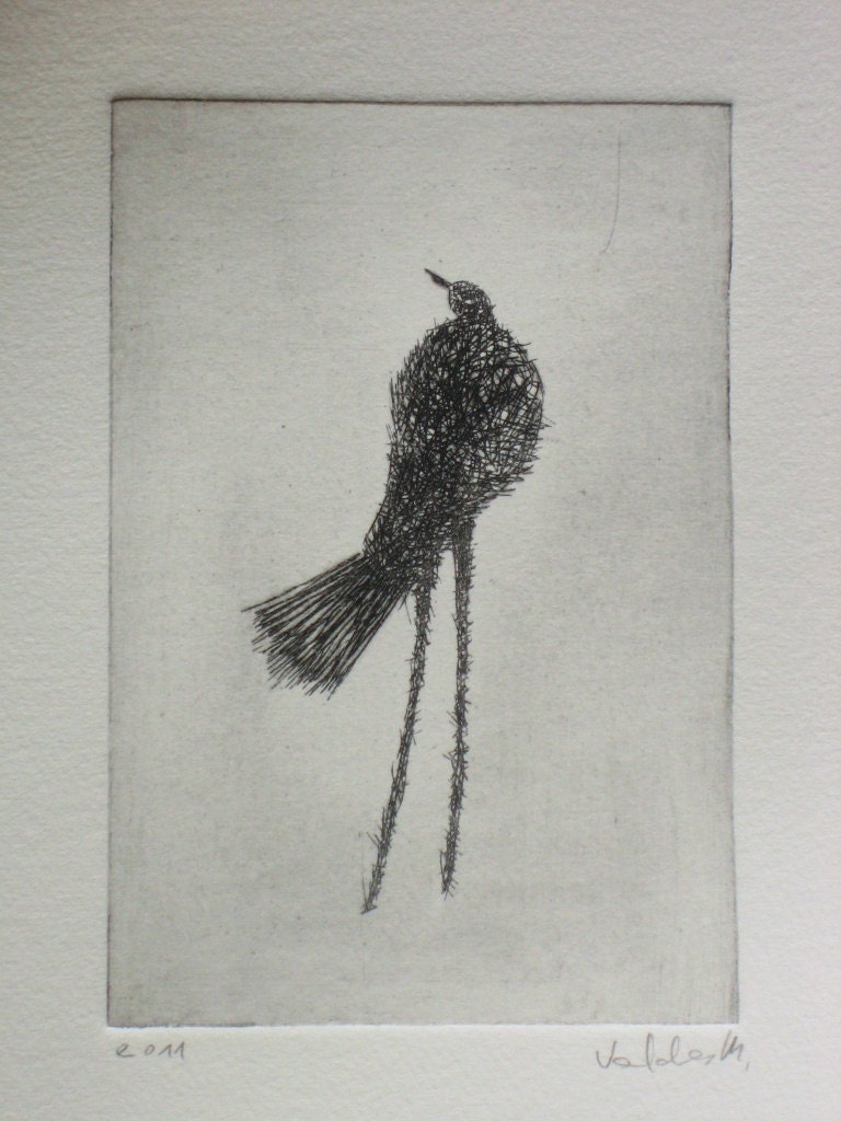 Original Etching Bird II