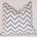 Decorative Pillows Children Decor Gray Animal Pillow Covers Accent Pillows Nursery Decor 18 x 18 Inches Elephant and Chevron Prints